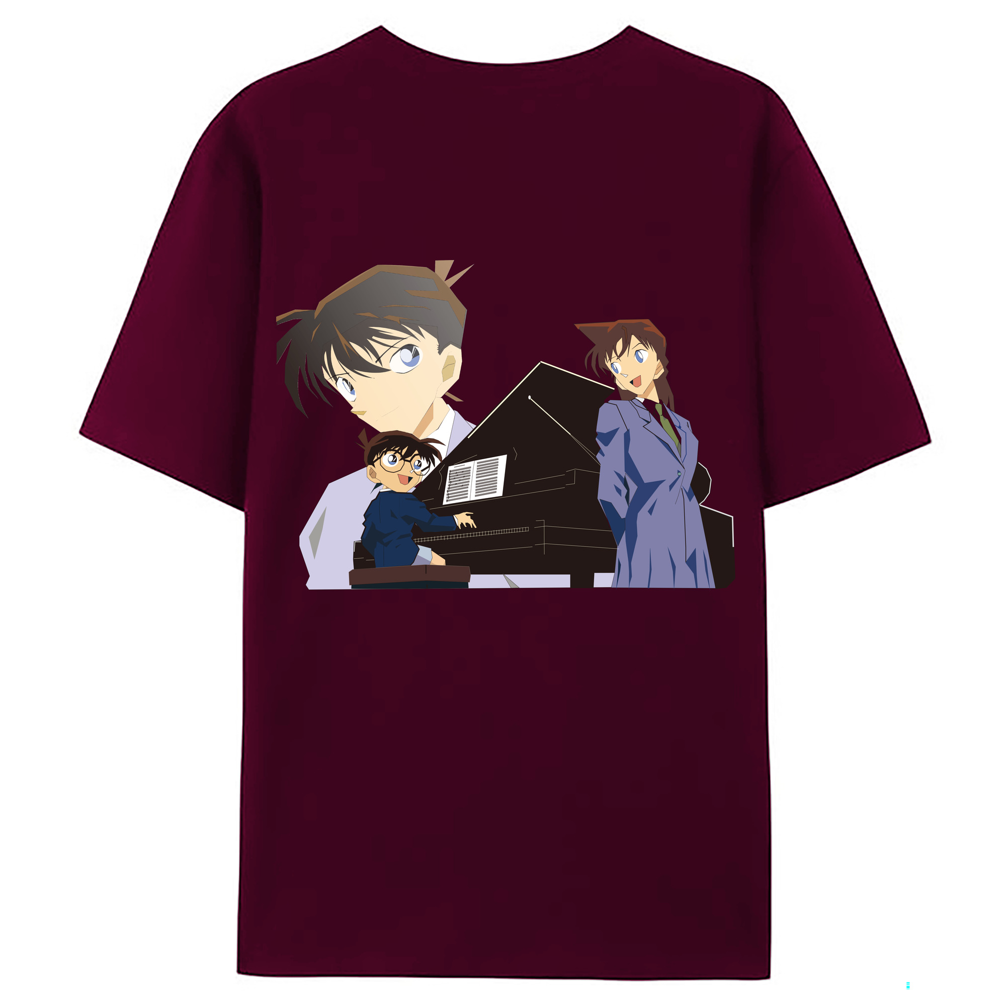 （画像用） 名探偵コナン 毛利 蘭 もうり らん、モーリ ラン Detective Conan Rachel Moore レディース半袖Tシャツ(バックプリント)